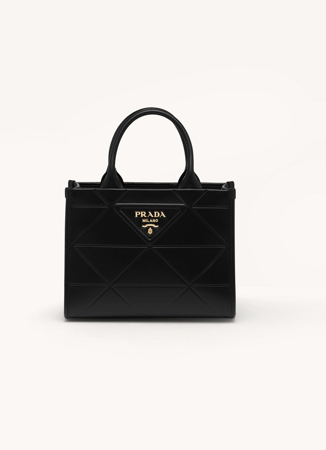 Prada Mini Symbole handtas van leer - voorkant zwart
