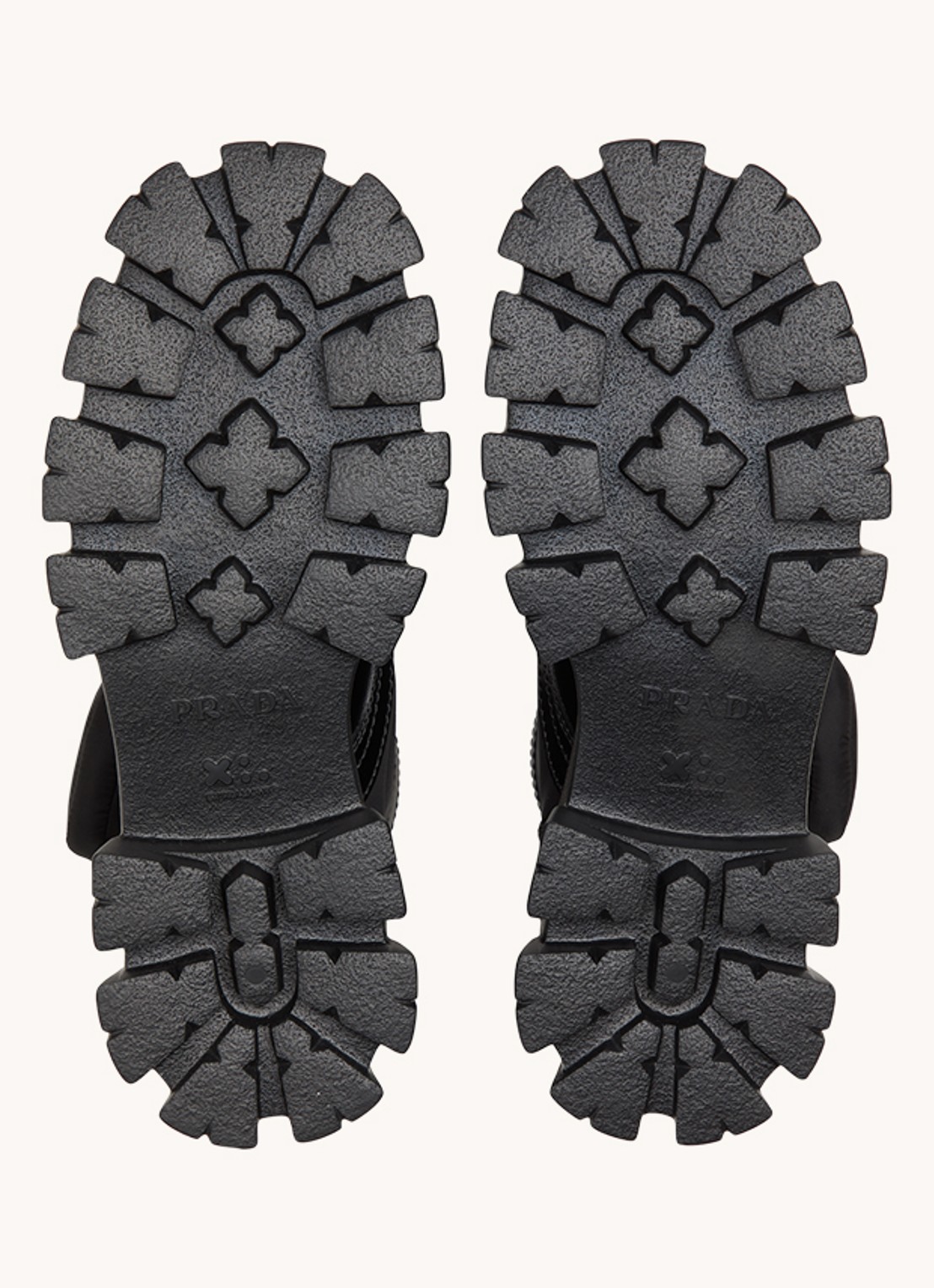 Prada Monolith veterboot van leer - detail 7 zwart