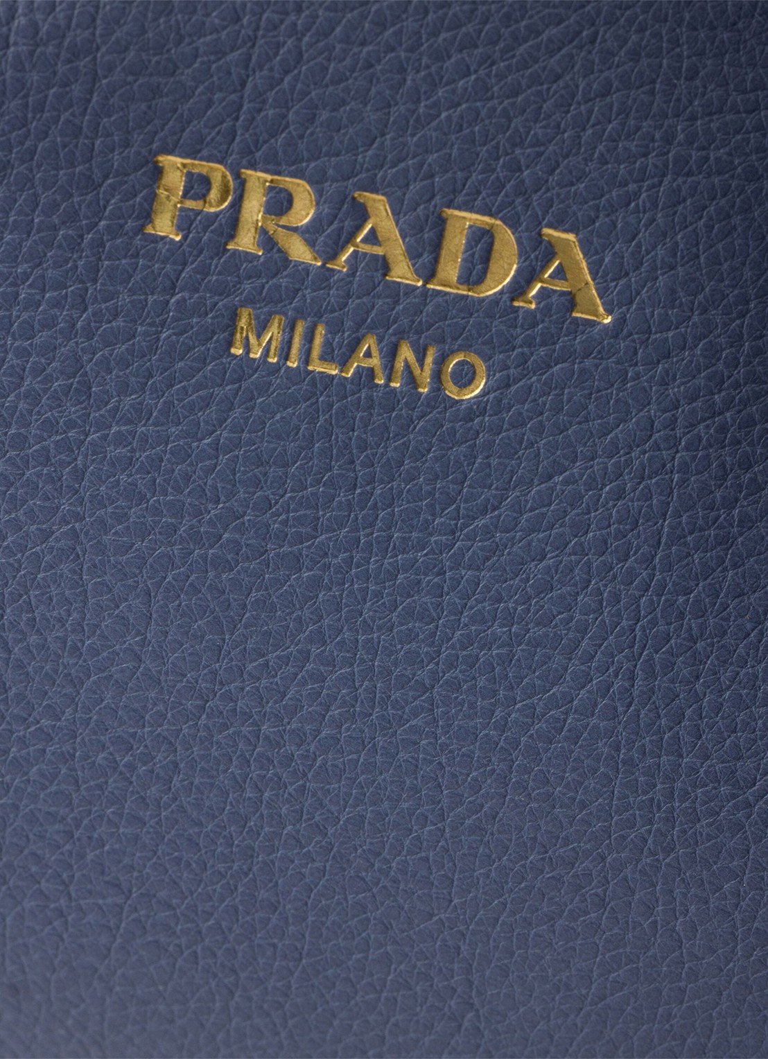 Prada Ouvert Large schoudertas van kalfsleer - detail 3 blauw