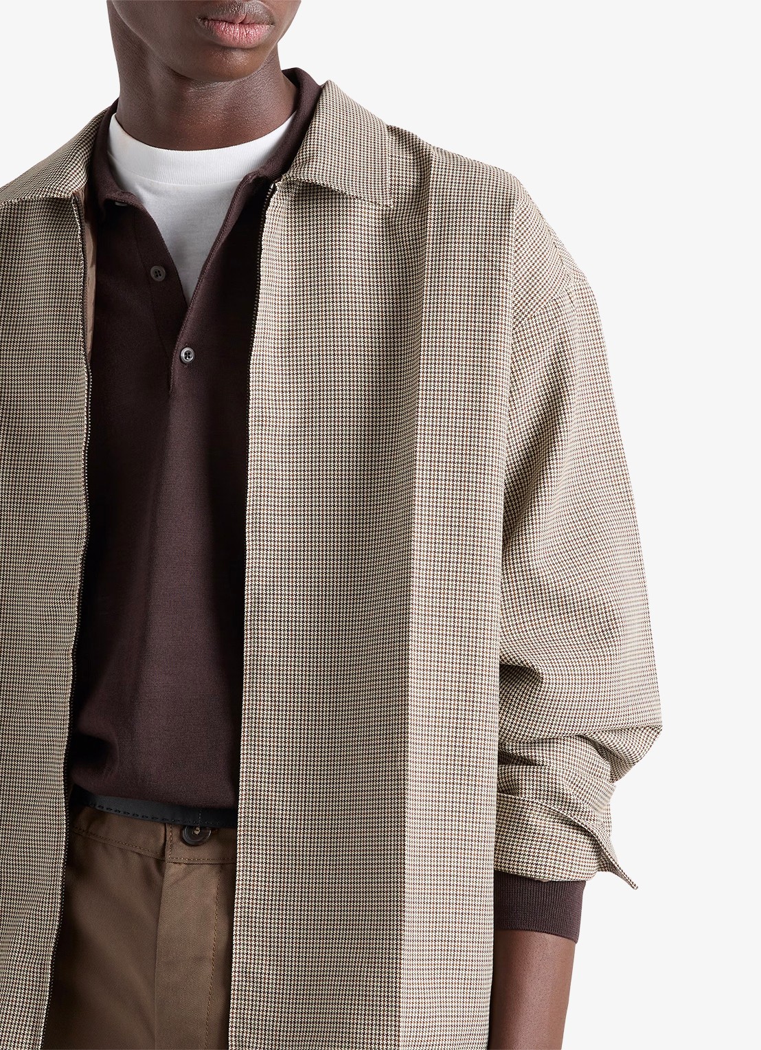 Prada Overshirt van scheerwol - detail 3 beige