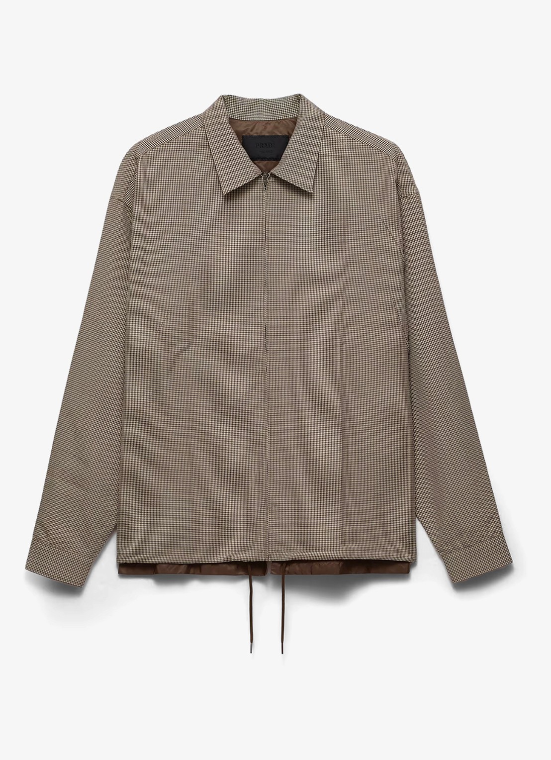 Prada Overshirt van scheerwol - voorkant 5 beige