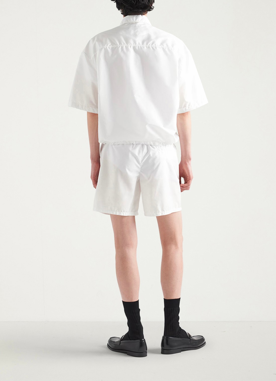 Prada Oversized fit overhemd met borstzakken - detail 3 wit