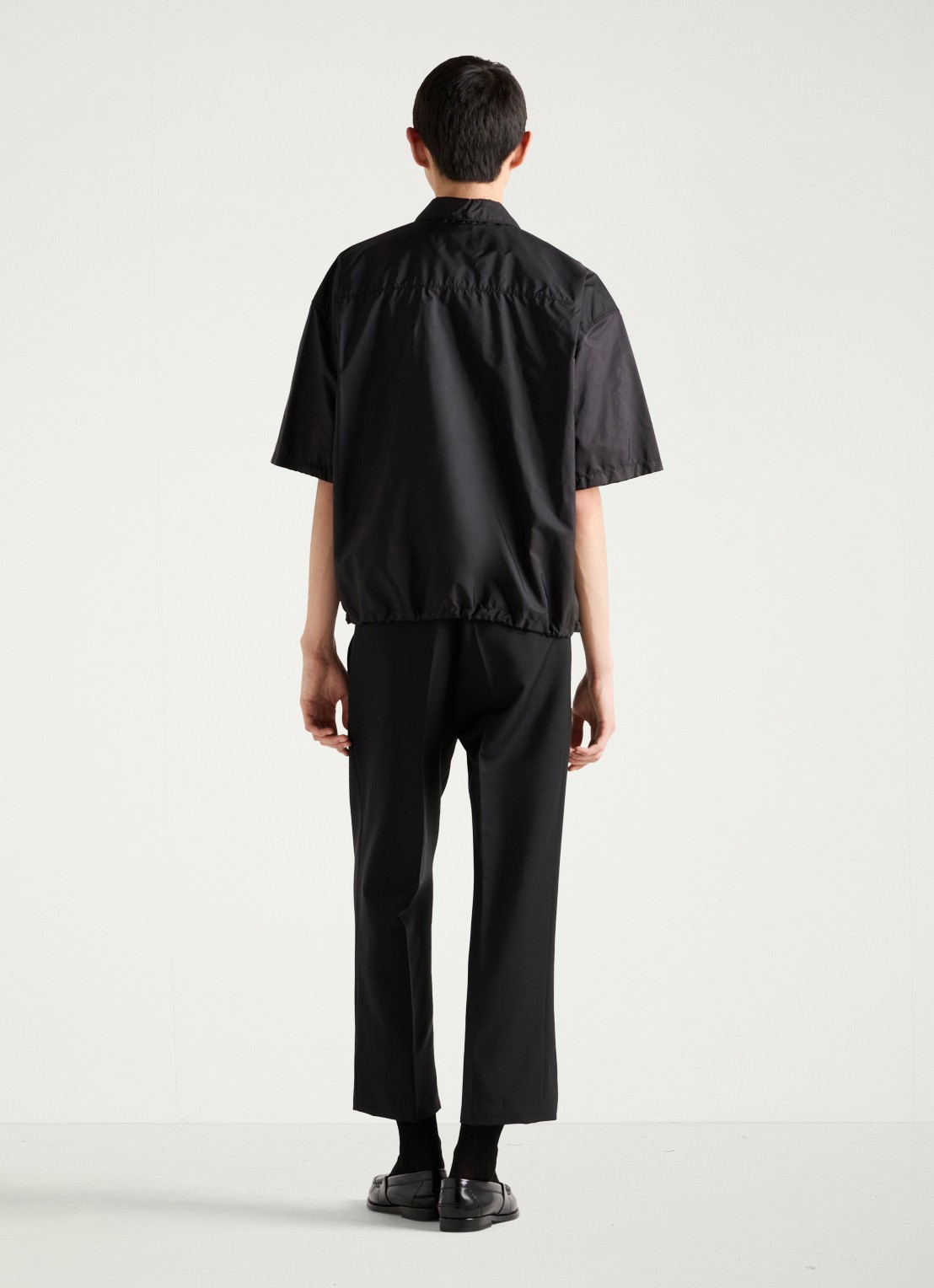 Prada Oversized fit overhemd met borstzakken - achterkant 6 zwart