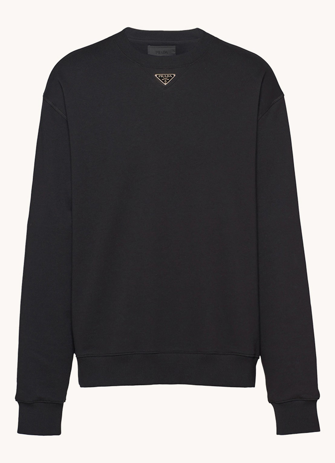 Prada Oversized sweater met logo - voorkant 4 zwart