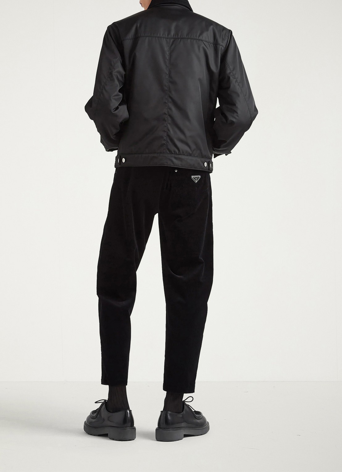Prada Pantalon van corduroy - achterkant 5 zwart