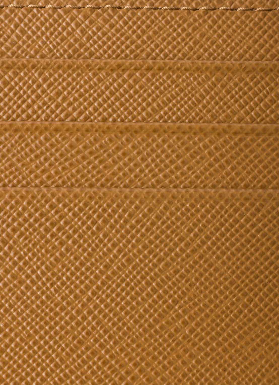 Prada Pasjeshouder van kalfsleer - detail camel