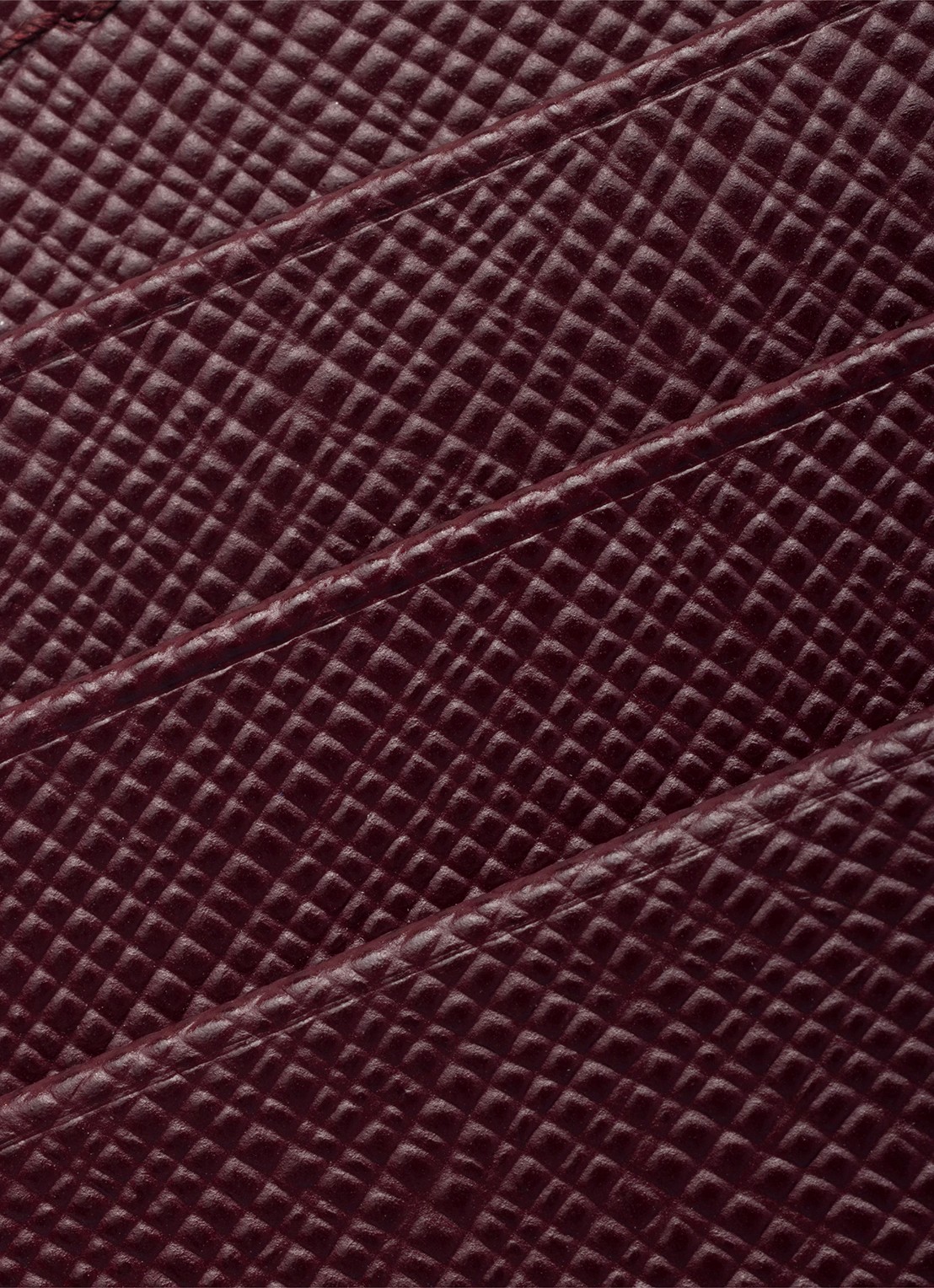 Prada Pasjeshouder van kalfsleer - detail 3 bordeauxrood