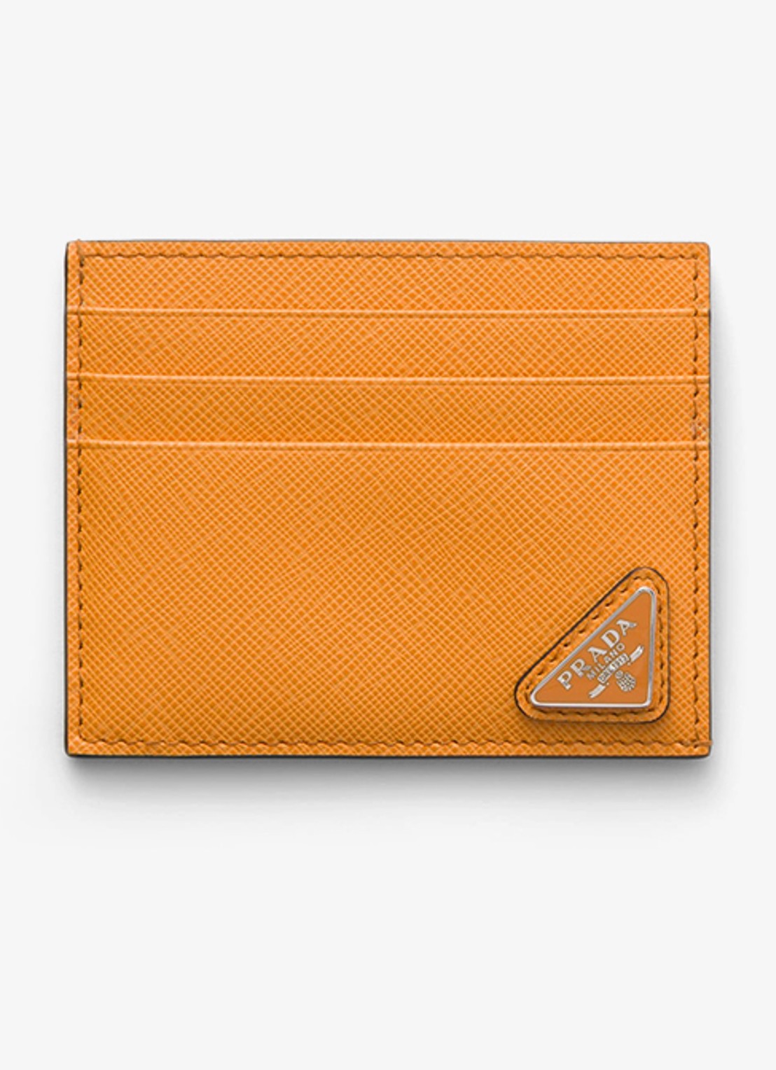 Prada Pasjeshouder van leer - voorkant orange
