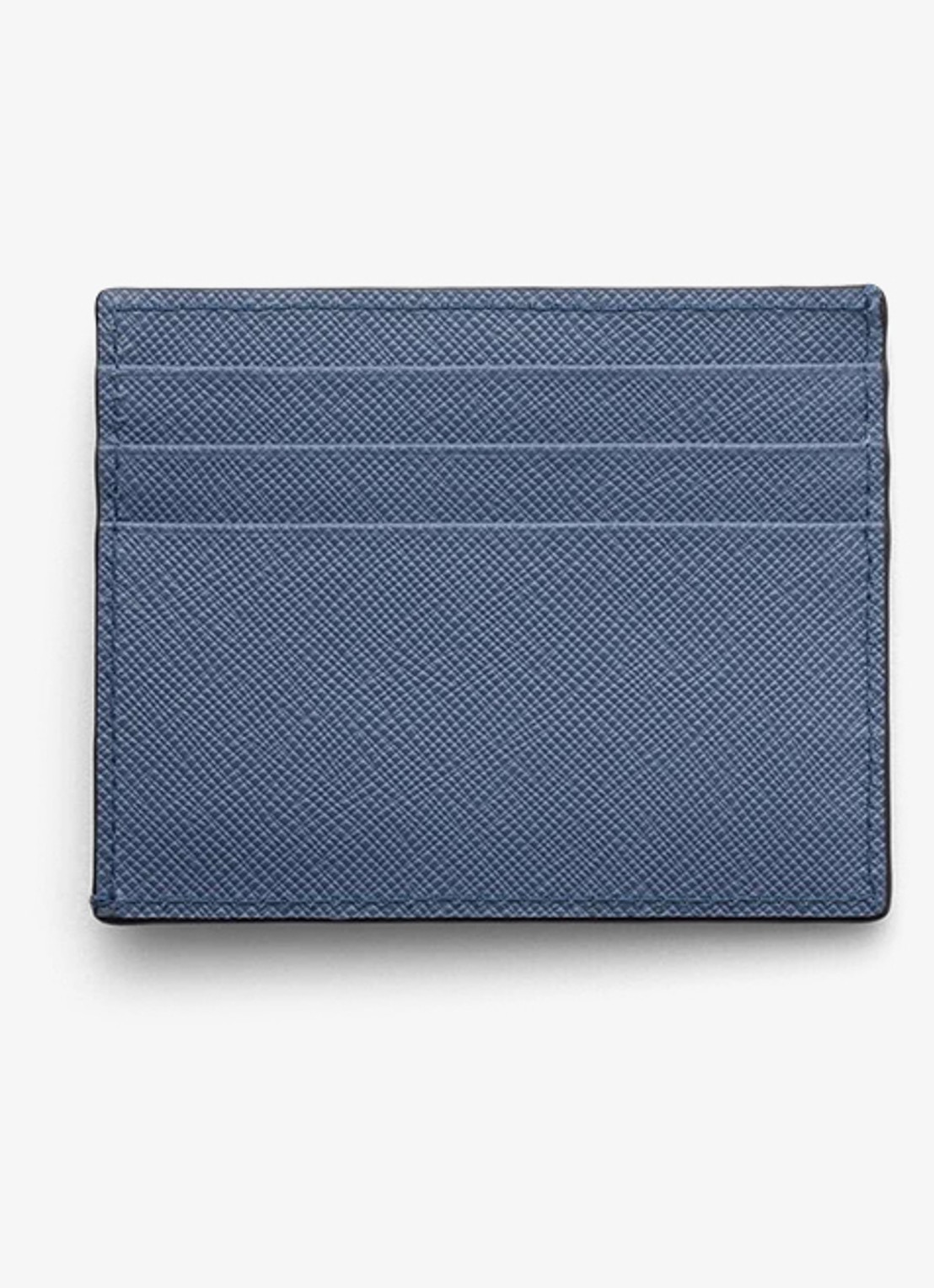 Prada Pasjeshouder van leer - achterkant 3 donkerblauw