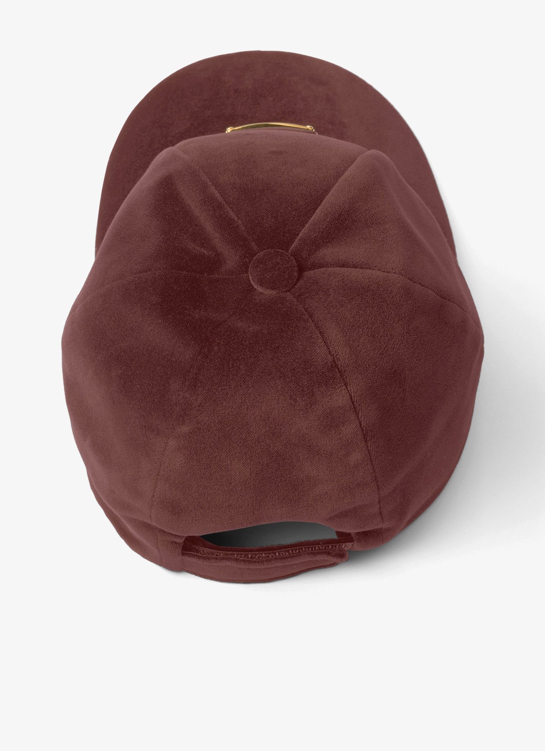 Prada Pet van fluweel met logo - detail 2 oudroze