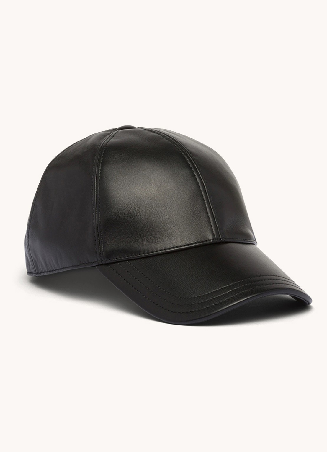 Prada Pet van leer  - voorkant 3 zwart