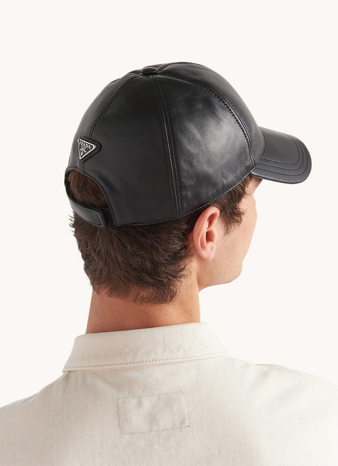 Prada Pet van leer  - voorkant 4 zwart