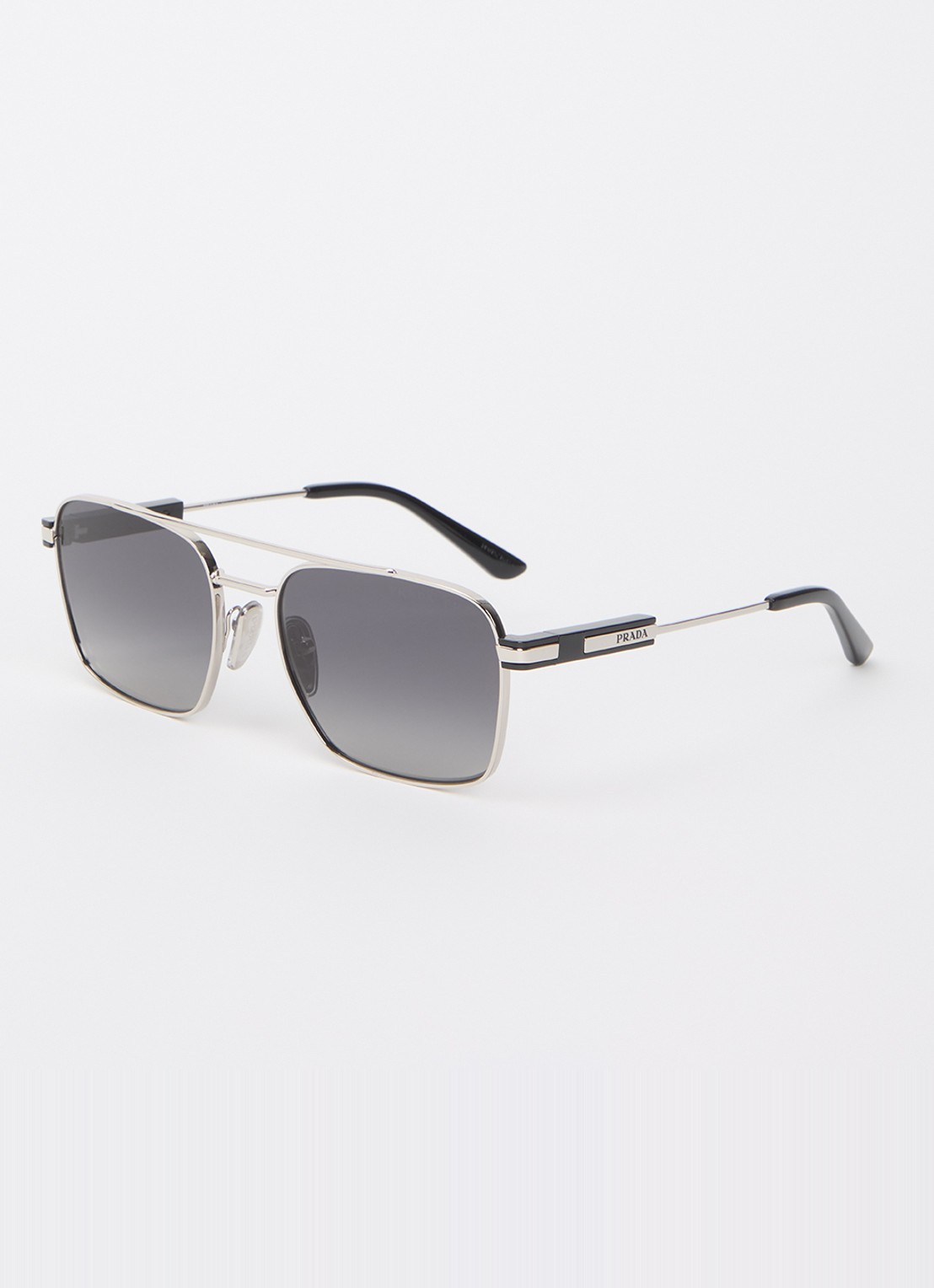Prada Piloten zonnebril PR 67ZS - voorkant 4 zilver