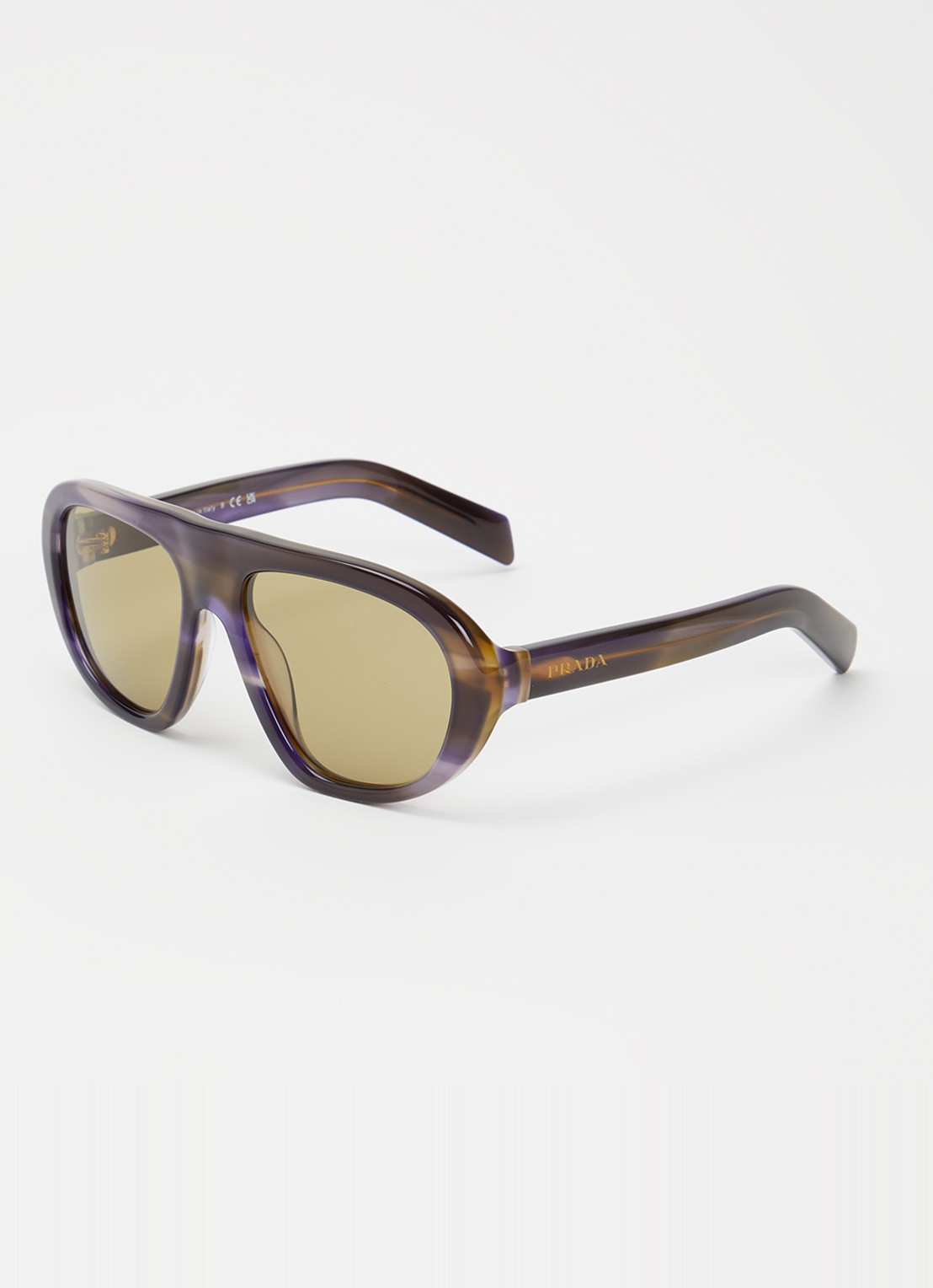 Prada Piloten zonnebril PR C05S - voorkant 4 paars