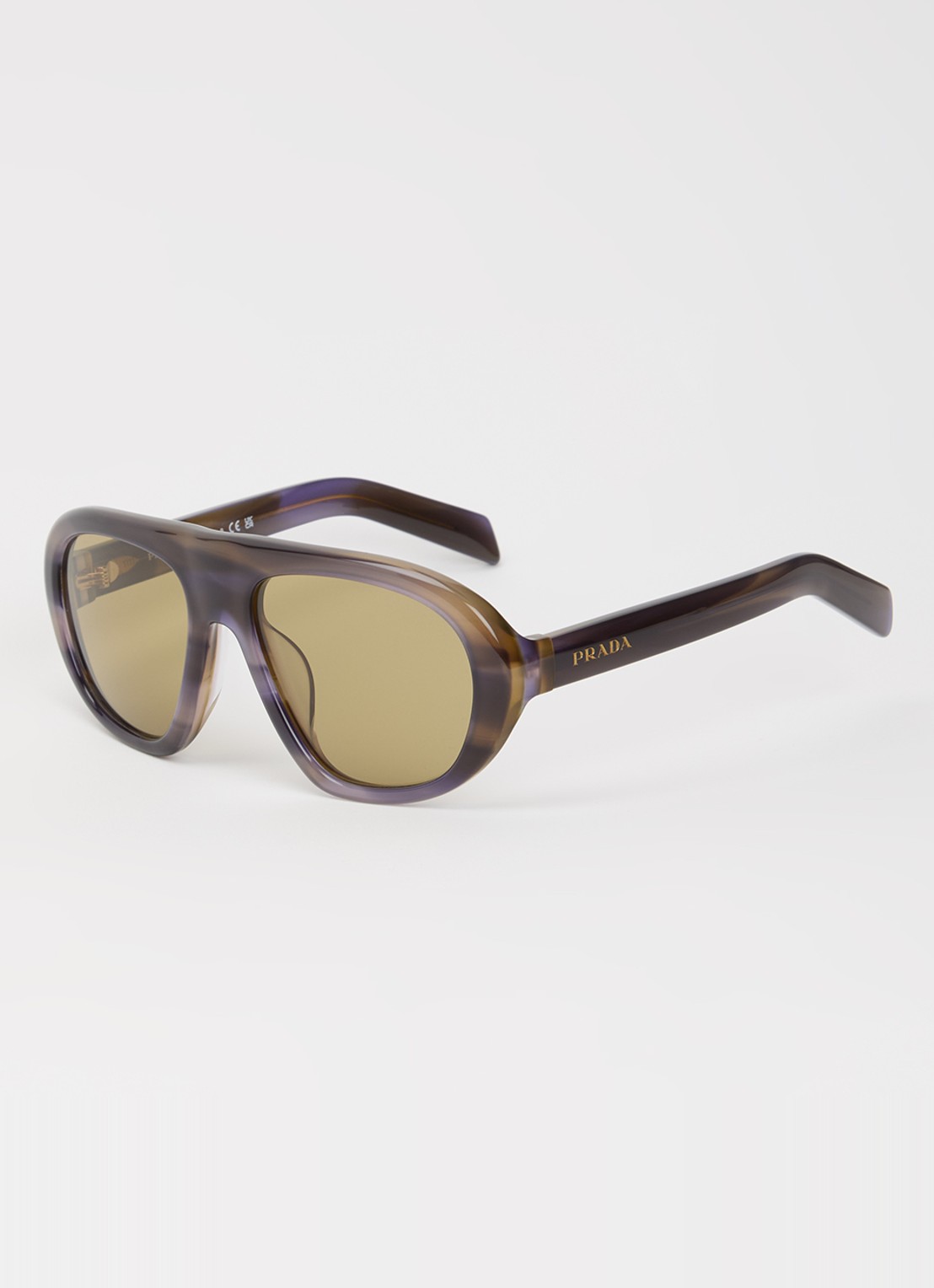 Prada Piloten zonnebril PR C05SF - voorkant paars