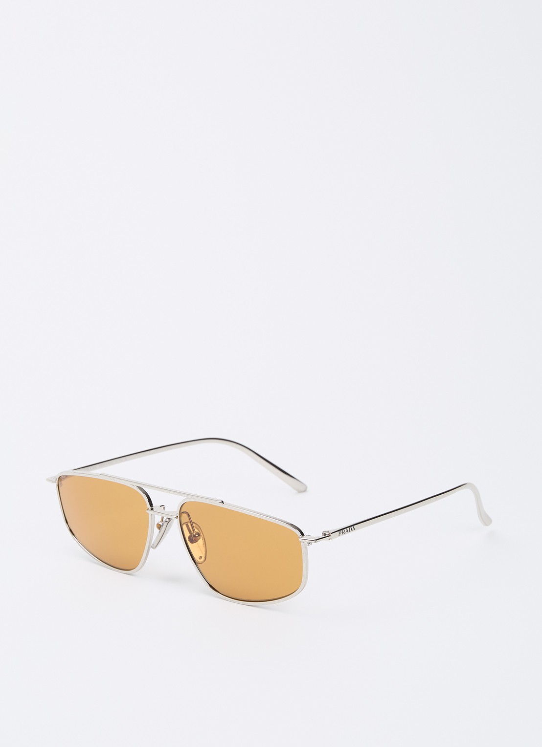 Prada Piloten zonnebril PR C51S - voorkant zilver
