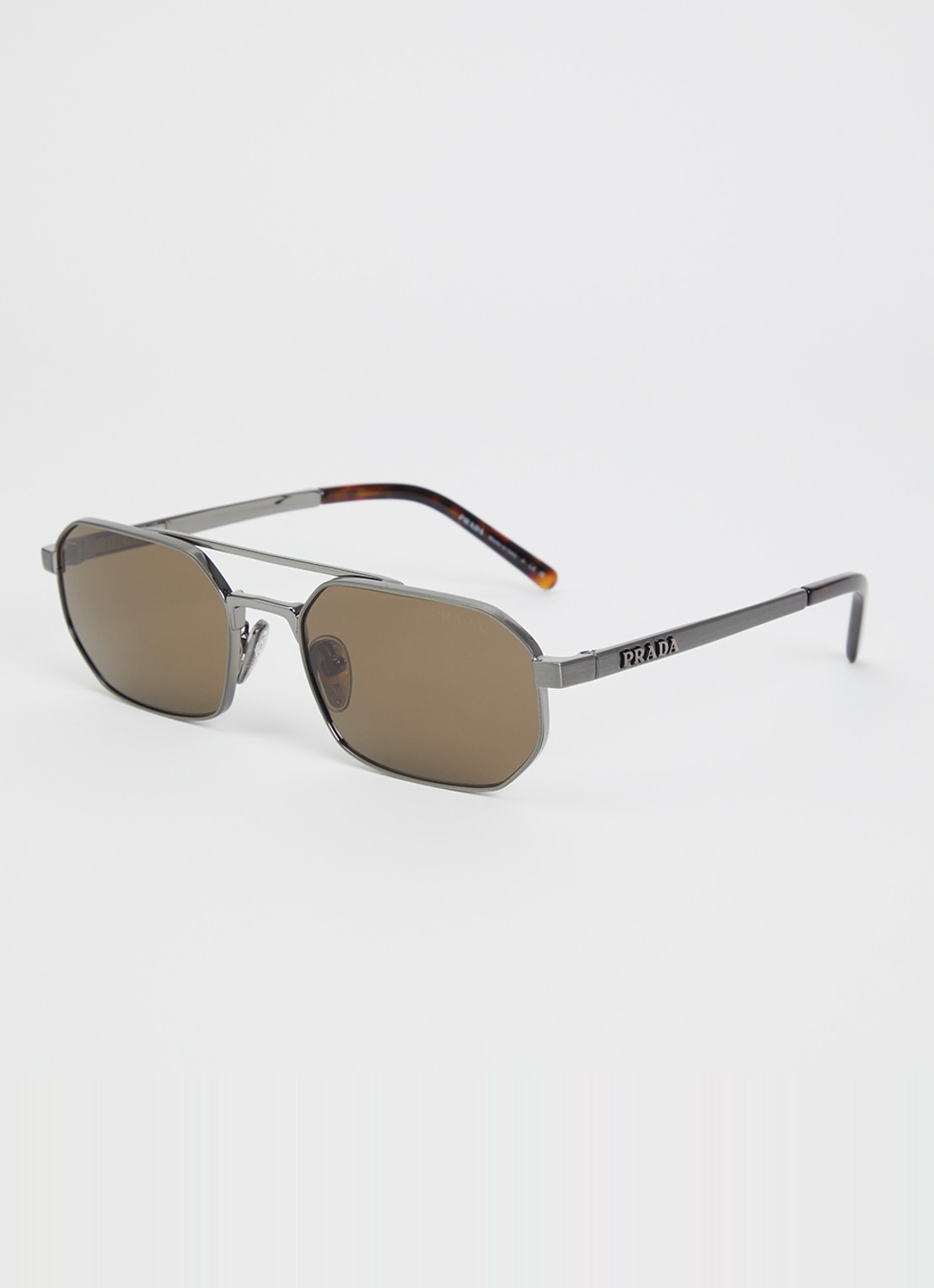 Prada Piloten zonnebril PR D53S - voorkant grijs