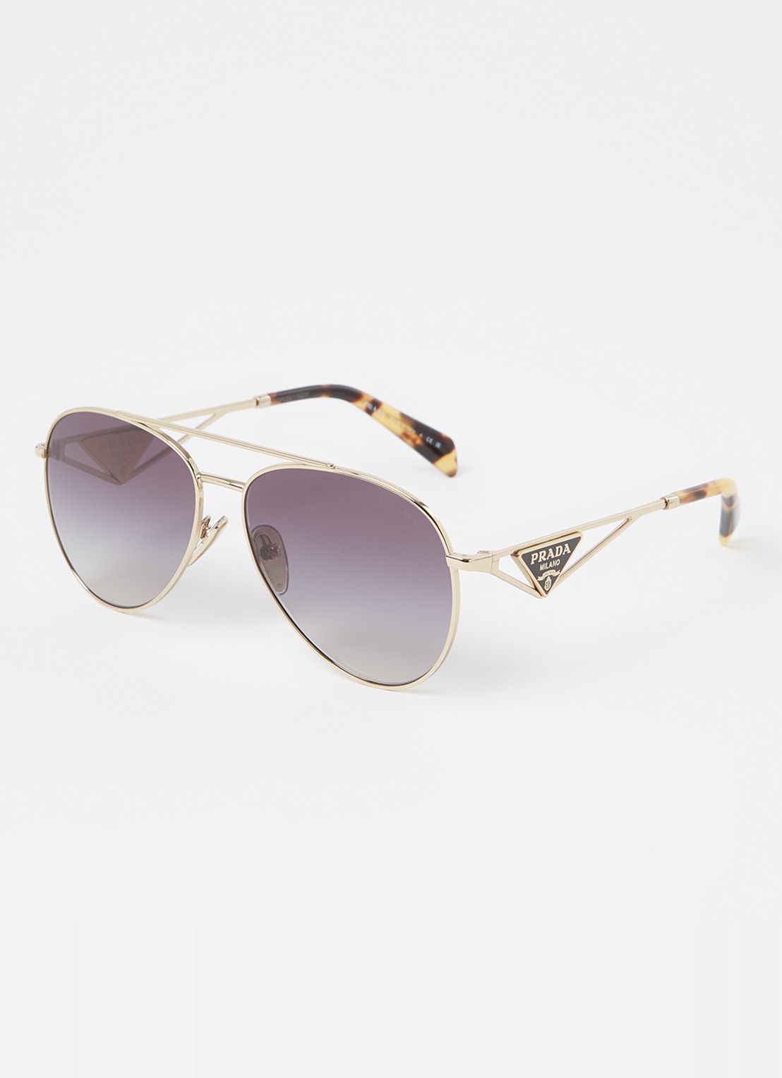 Prada Piloten zonnebril PR73ZS   - voorkant 4 goud