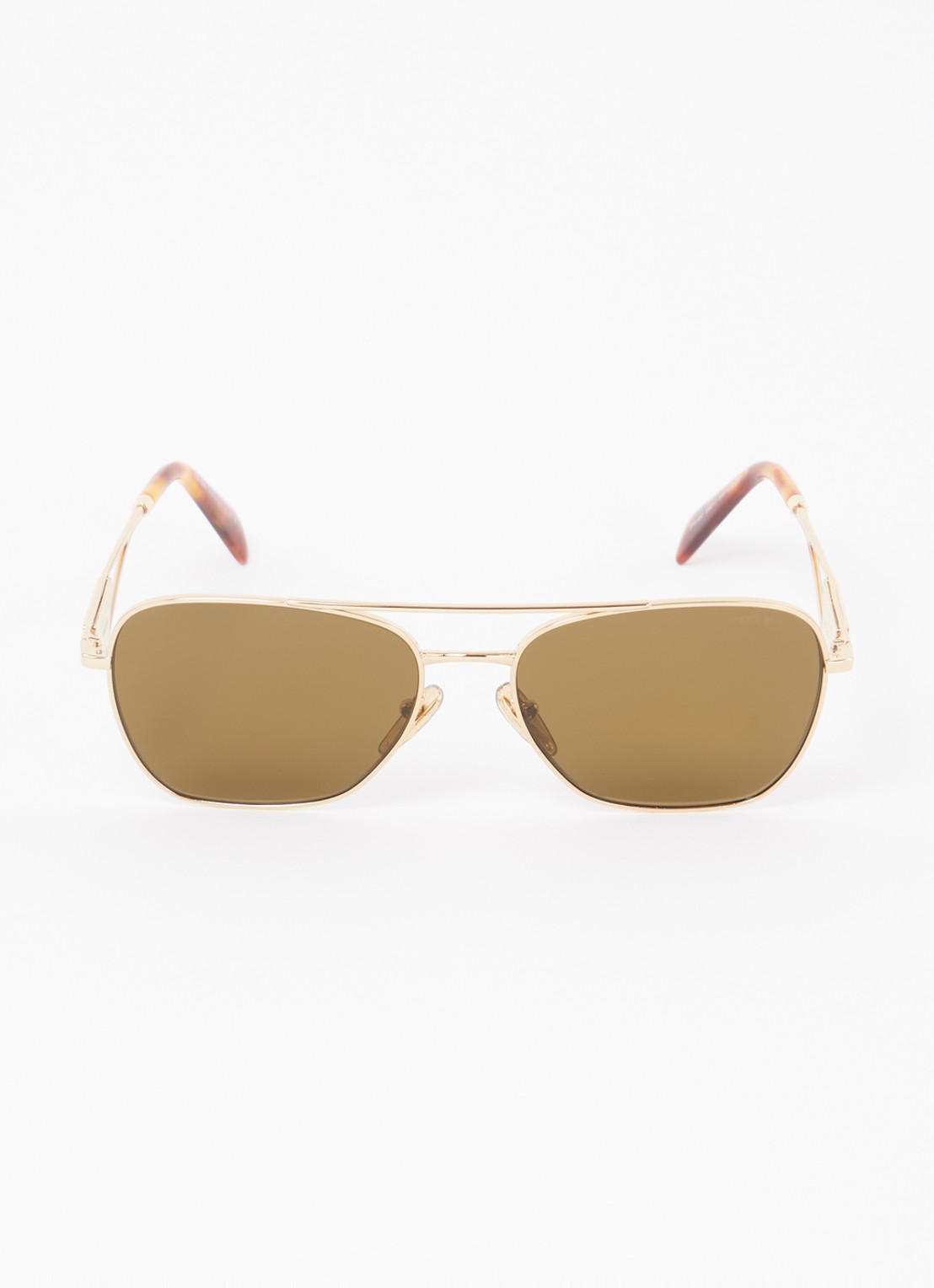 Prada Piloten zonnebril PRA50S - detail goud