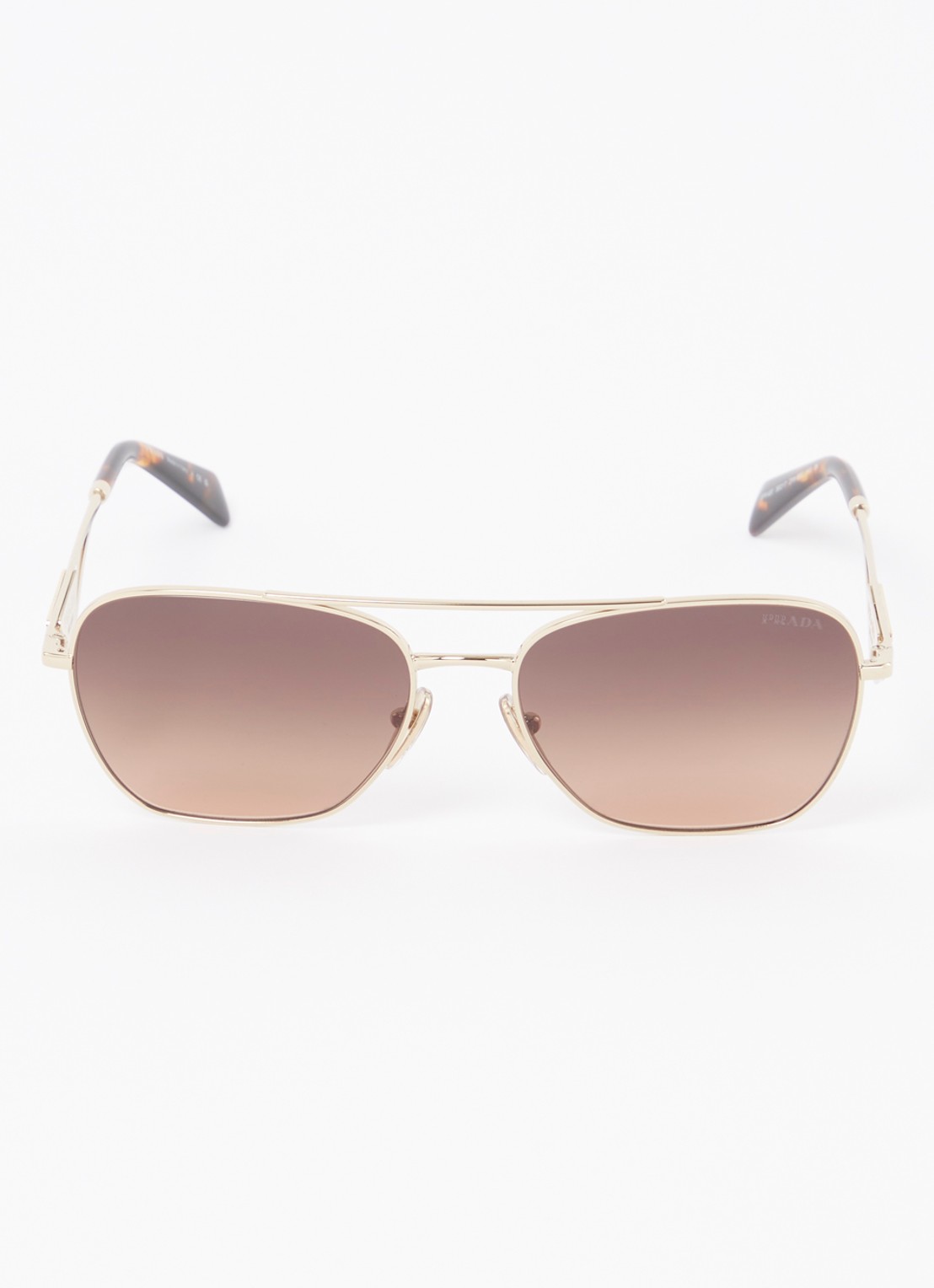 Prada Piloten zonnebril PRA50S - detail goud