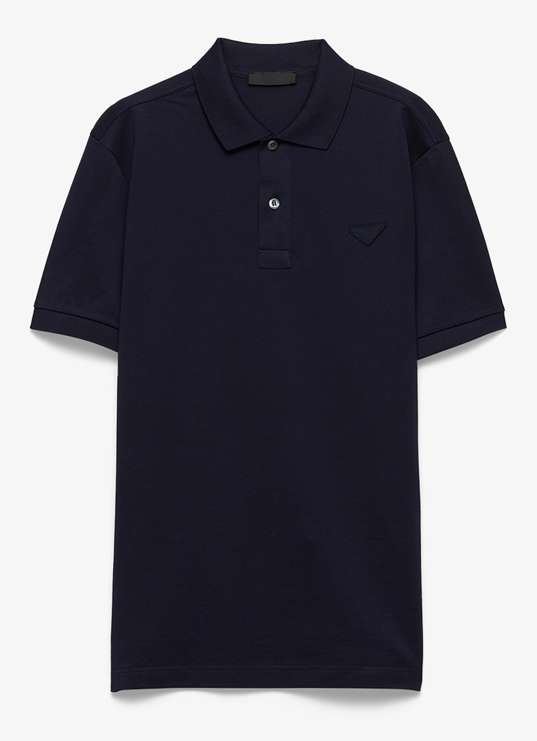 Prada Polo van piqué katoen  - voorkant donkerblauw