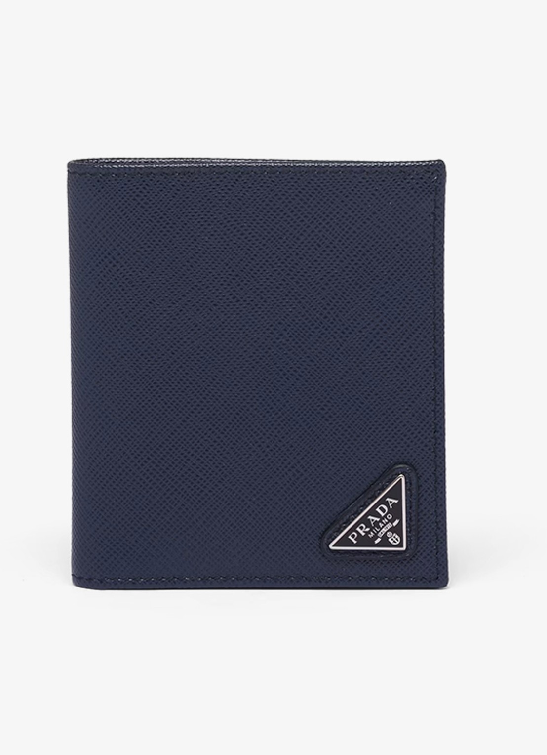 Prada Portemonnee van kalfsleer - voorkant 5 donkerblauw