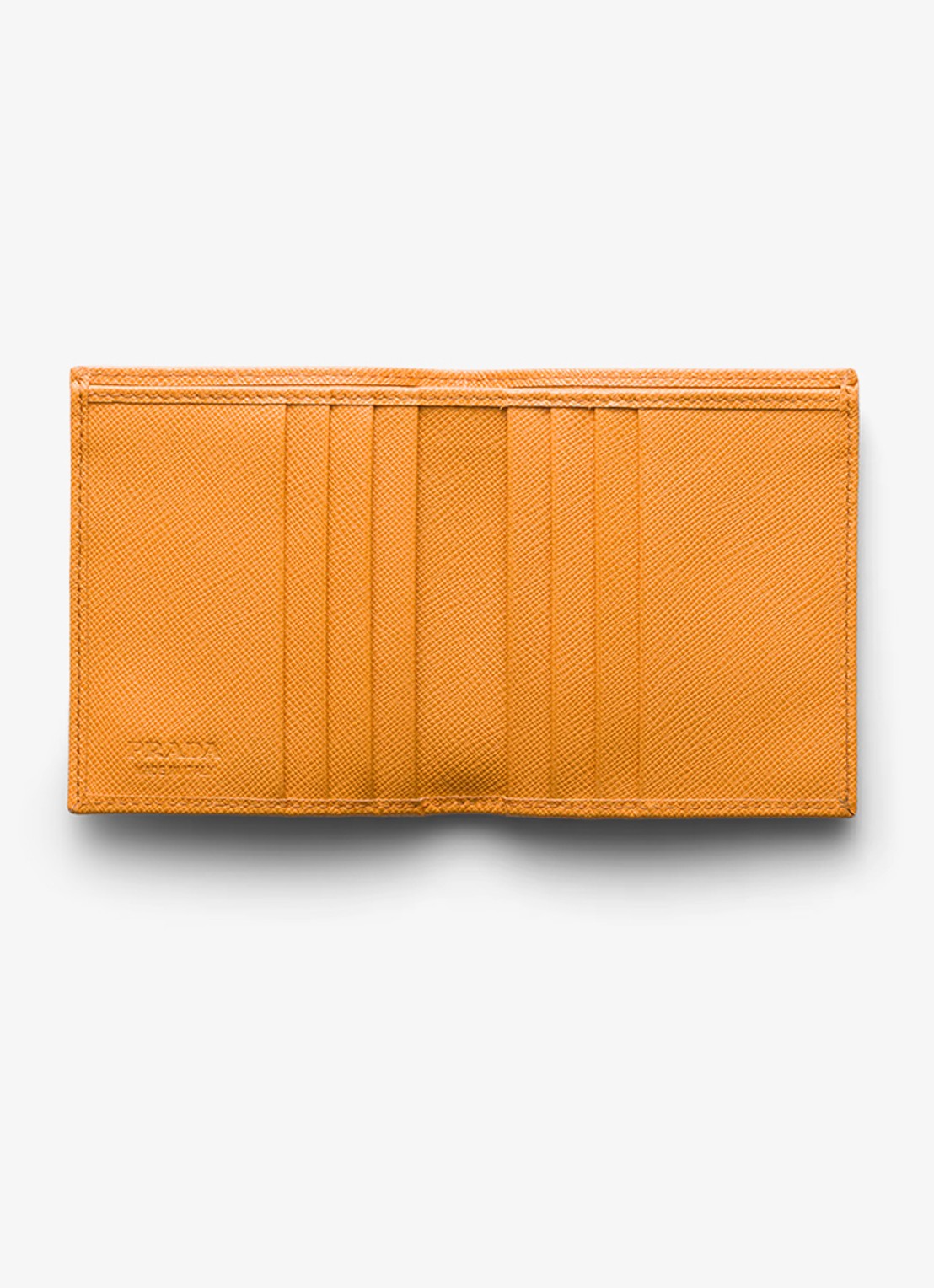 Prada Portemonnee van kalfsleer - voorkant 2 orange