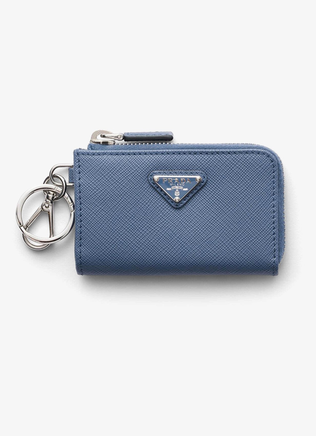 Prada Portemonnee van kalfsleer - voorkant donkerblauw