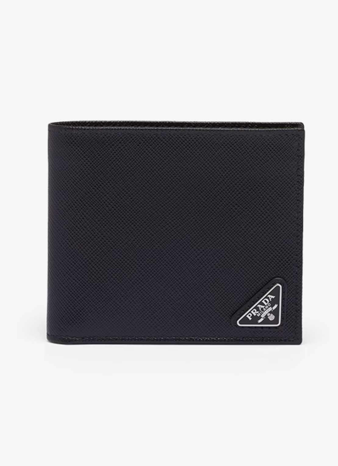 Prada Portemonnee van leer - voorkant zwart