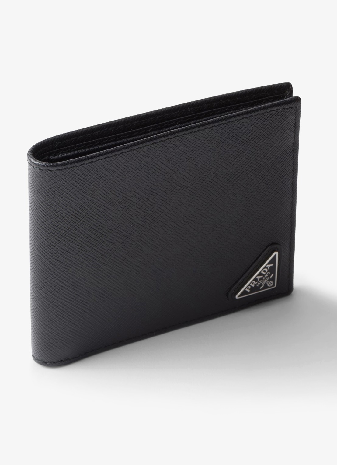 Prada Portemonnee van leer - voorkant 4 zwart