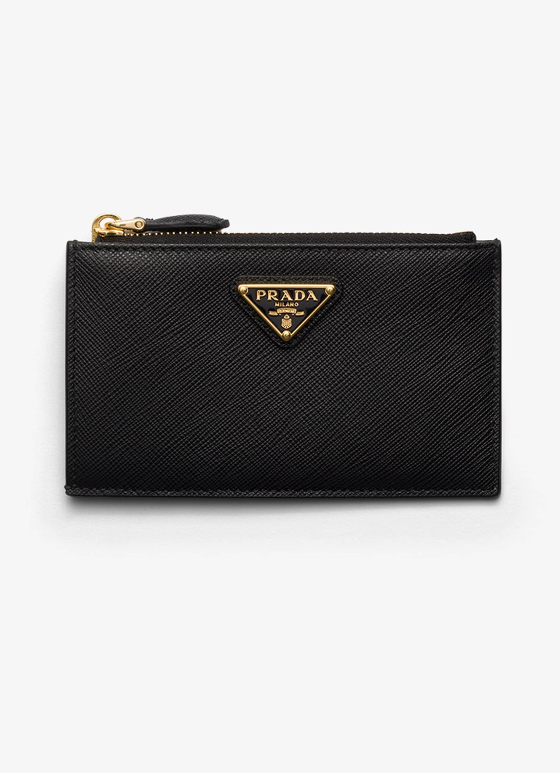 Prada Portemonnee van leer - voorkant zwart