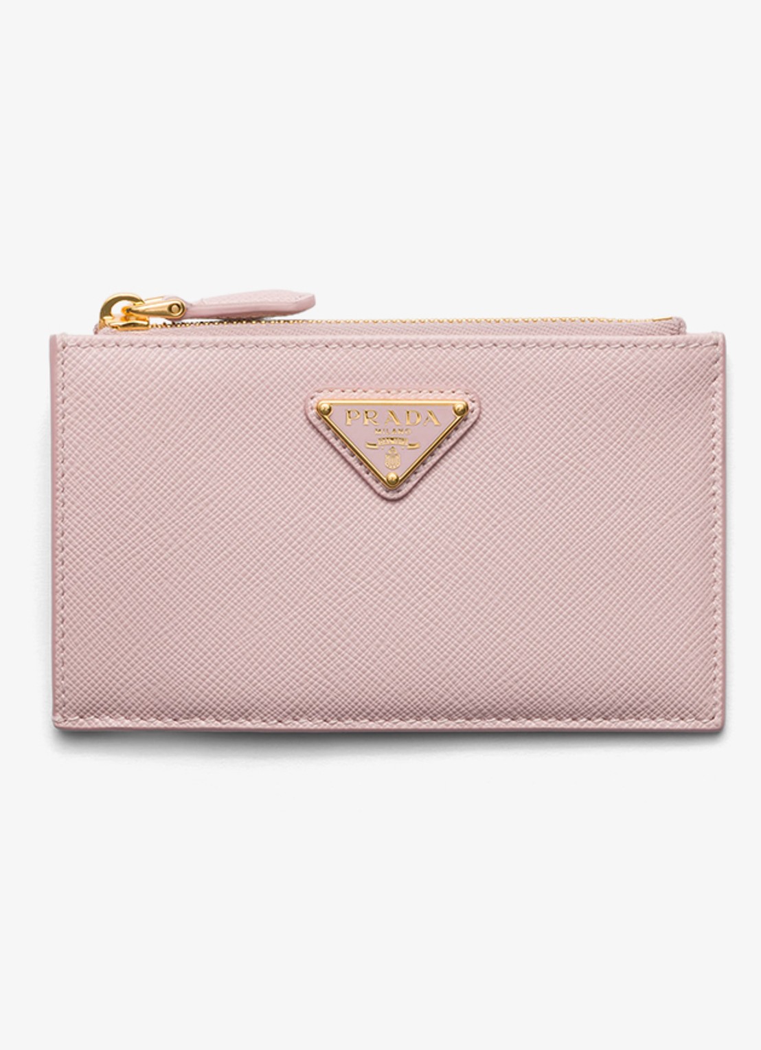 Prada Portemonnee van leer - voorkant oudroze