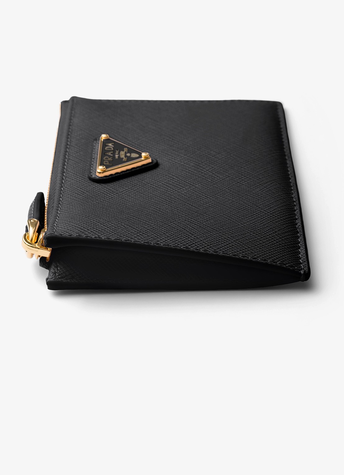 Prada Portemonnee van leer - detail 2 zwart