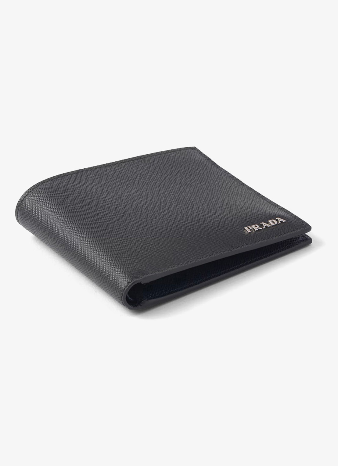 Prada Portemonnee van leer - detail zwart