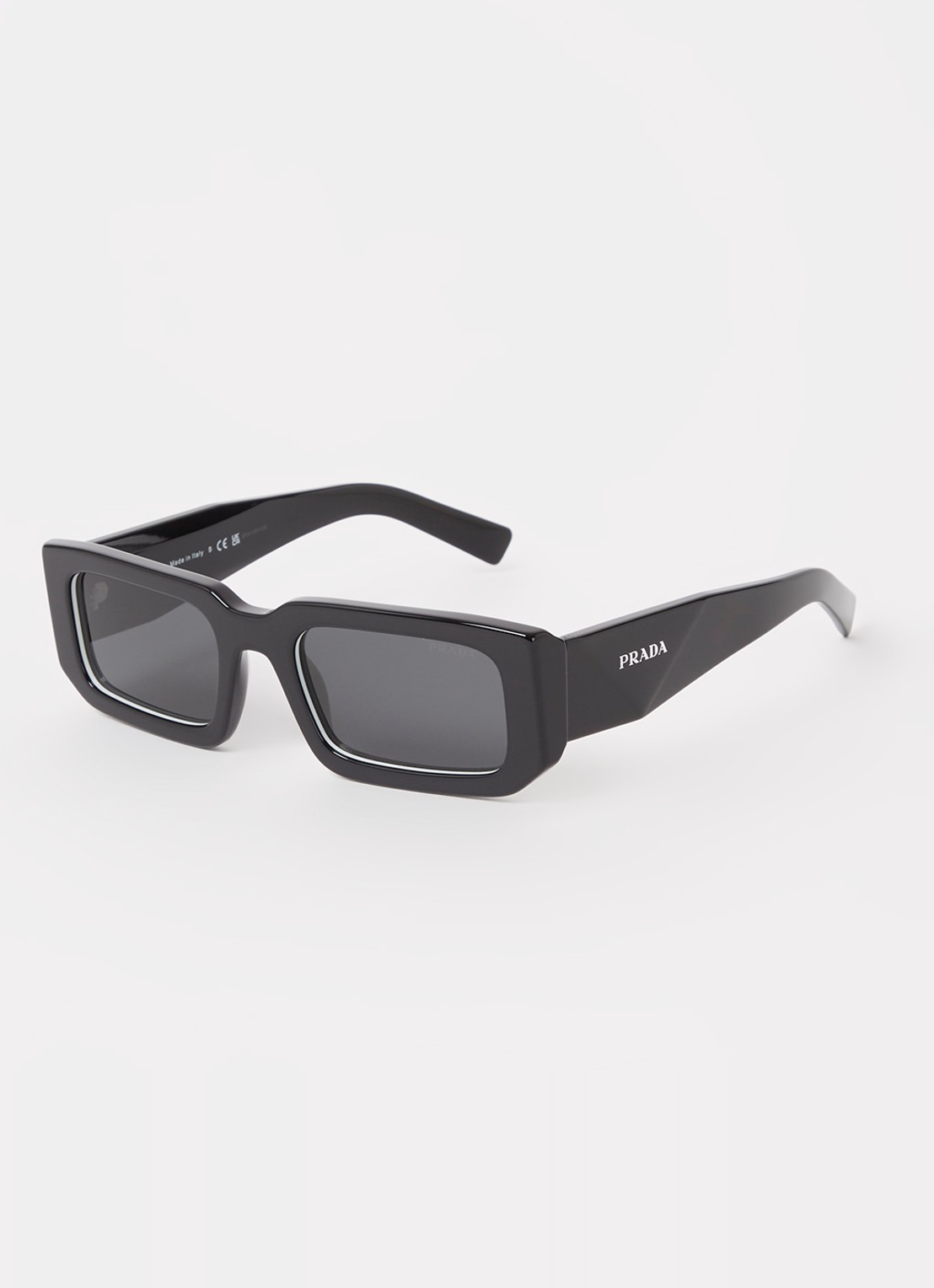 Prada PRADA *PR 06YS  BLK SHN GRY - voorkant zwart