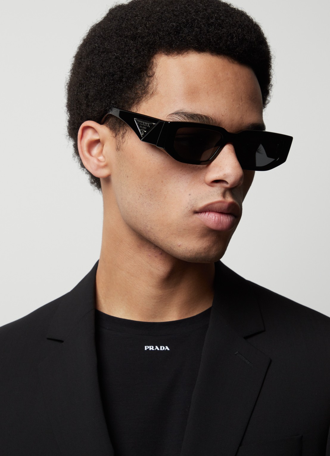 Prada Prada *PR 09ZS  BLK SHN GRY - voorkant 5 zwart