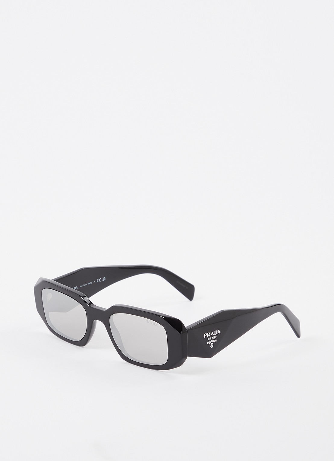 Prada Prada *PR 17WS  BLK SHN SLV M - voorkant zwart
