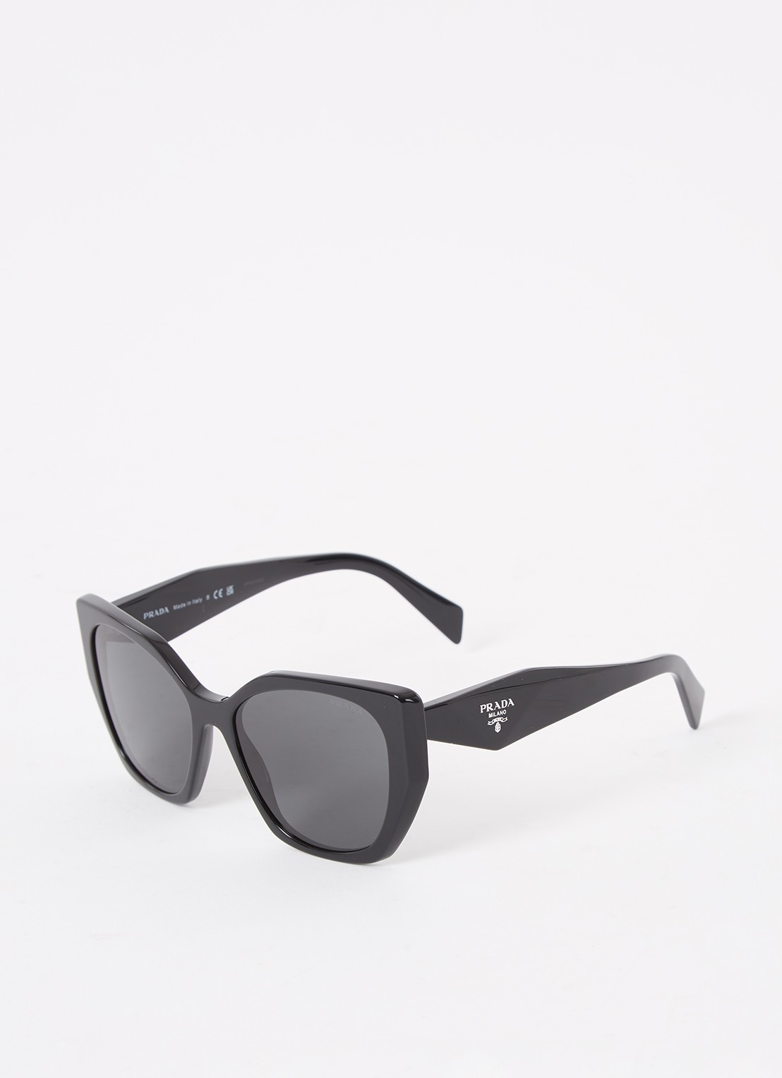 Prada Prada *PR 19ZS  BLK SHN GRY - voorkant zwart