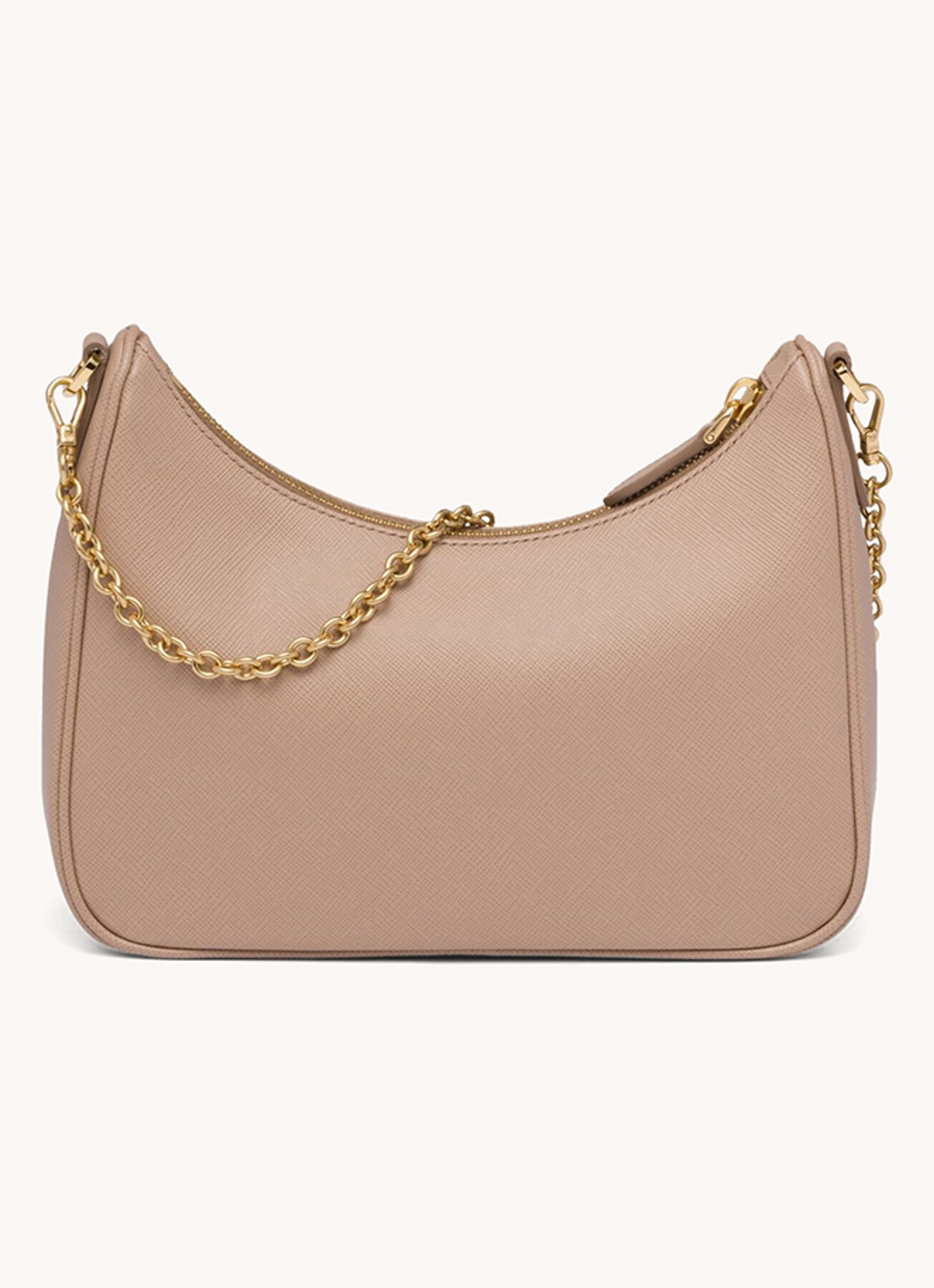 Prada Prada Re-Edition 2005 crossbodytas van leer - detail 4 donkerbeige