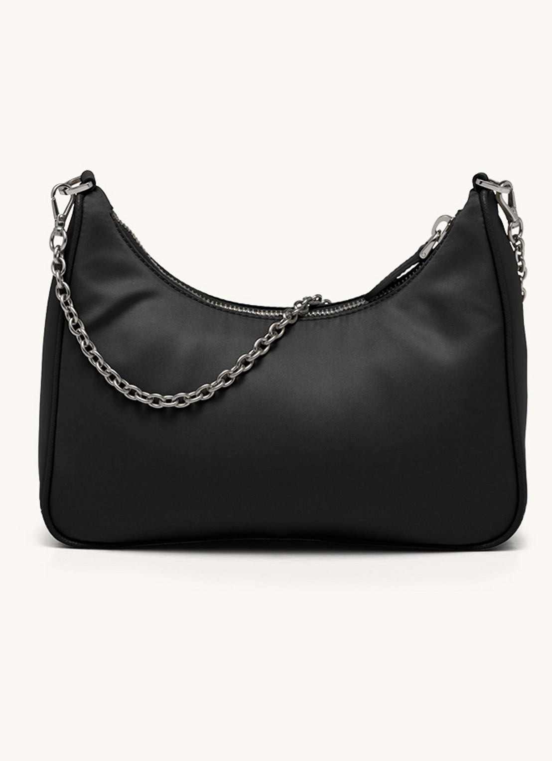Prada Prada Re-Edition 2005 Re-Nylon crossbodytas met leren details - detail 4 zilver
