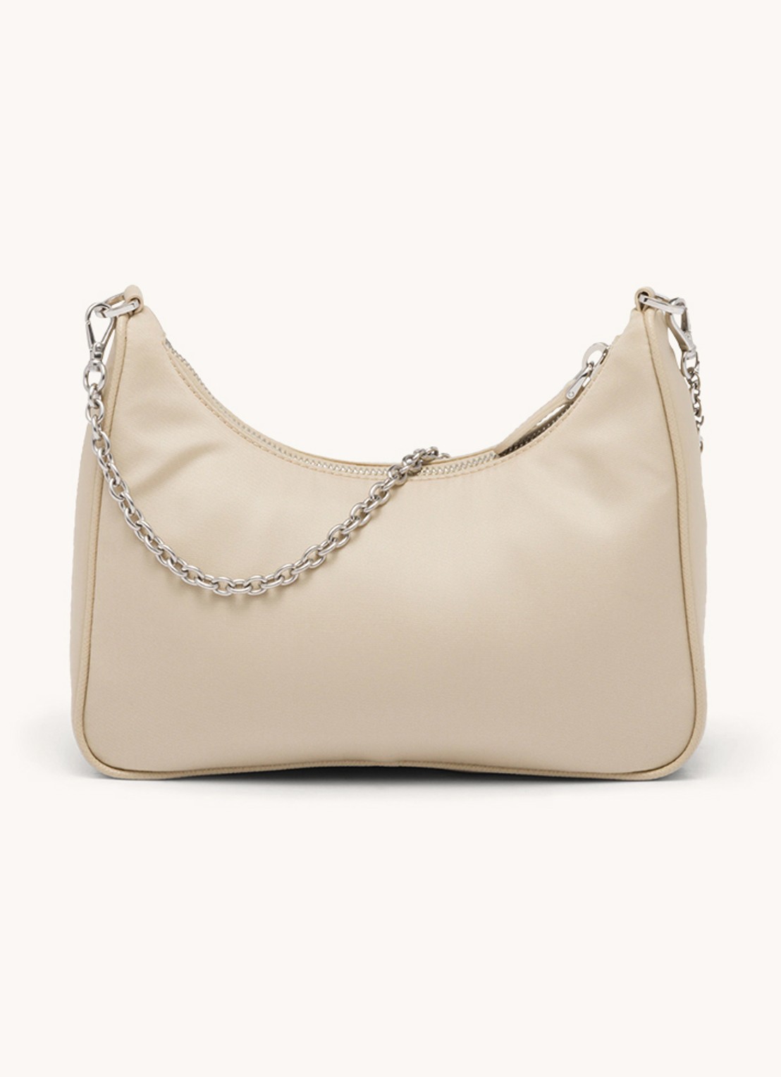 Prada Prada Re-Edition 2005 Re-Nylon crossbodytas met leren details - detail beige