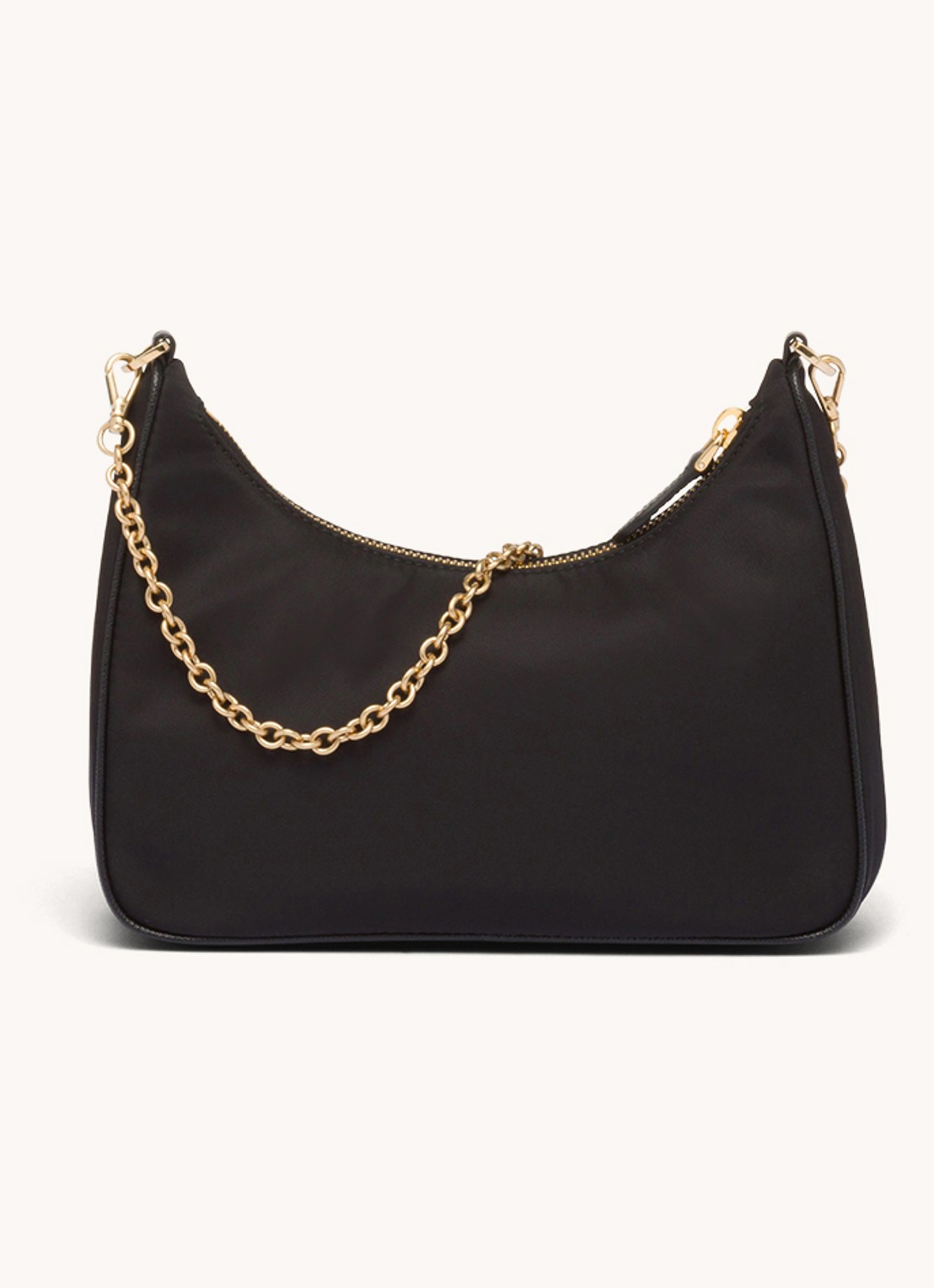 Prada Prada Re-Edition 2005 Re-Nylon crossbodytas met leren details - achterkant 4 goud