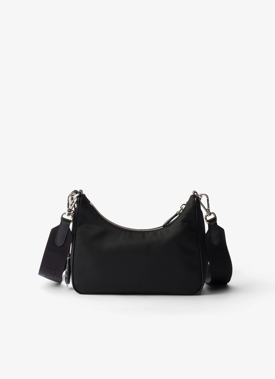 Prada Prada Re-Edition 2005 Re-Nylon crossbodytas met leren details - achterkant 5 zwart