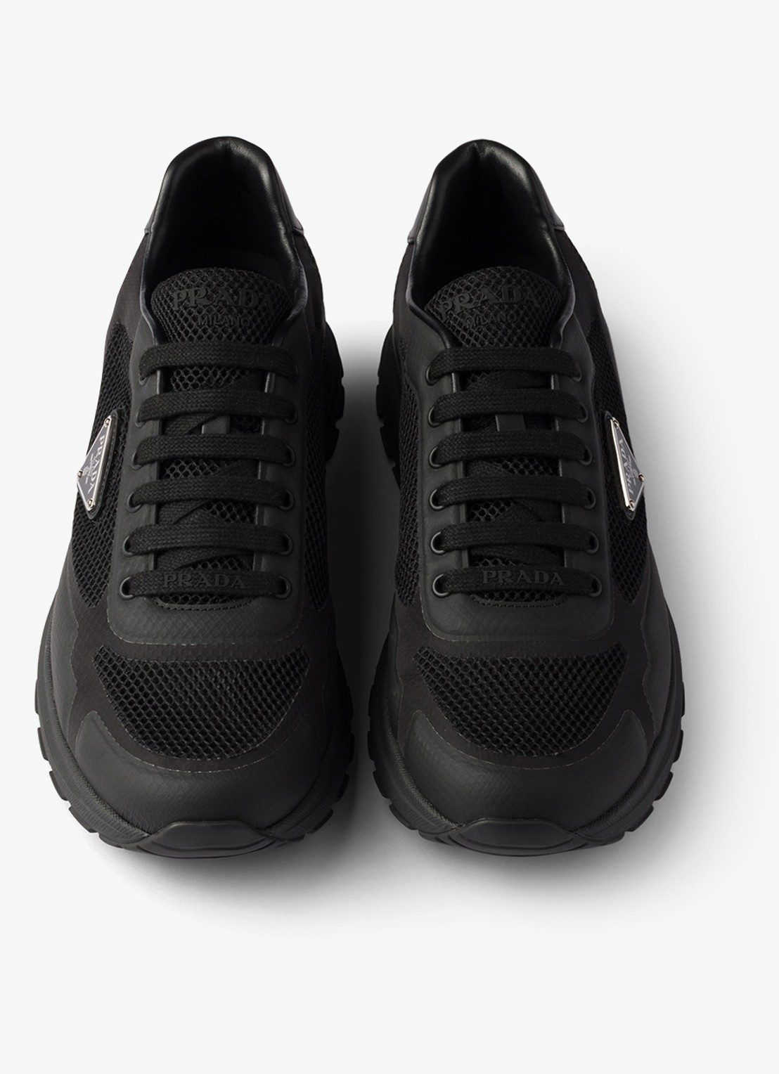 Prada Prax 2.0 sneaker met logo - detail 3 zwart