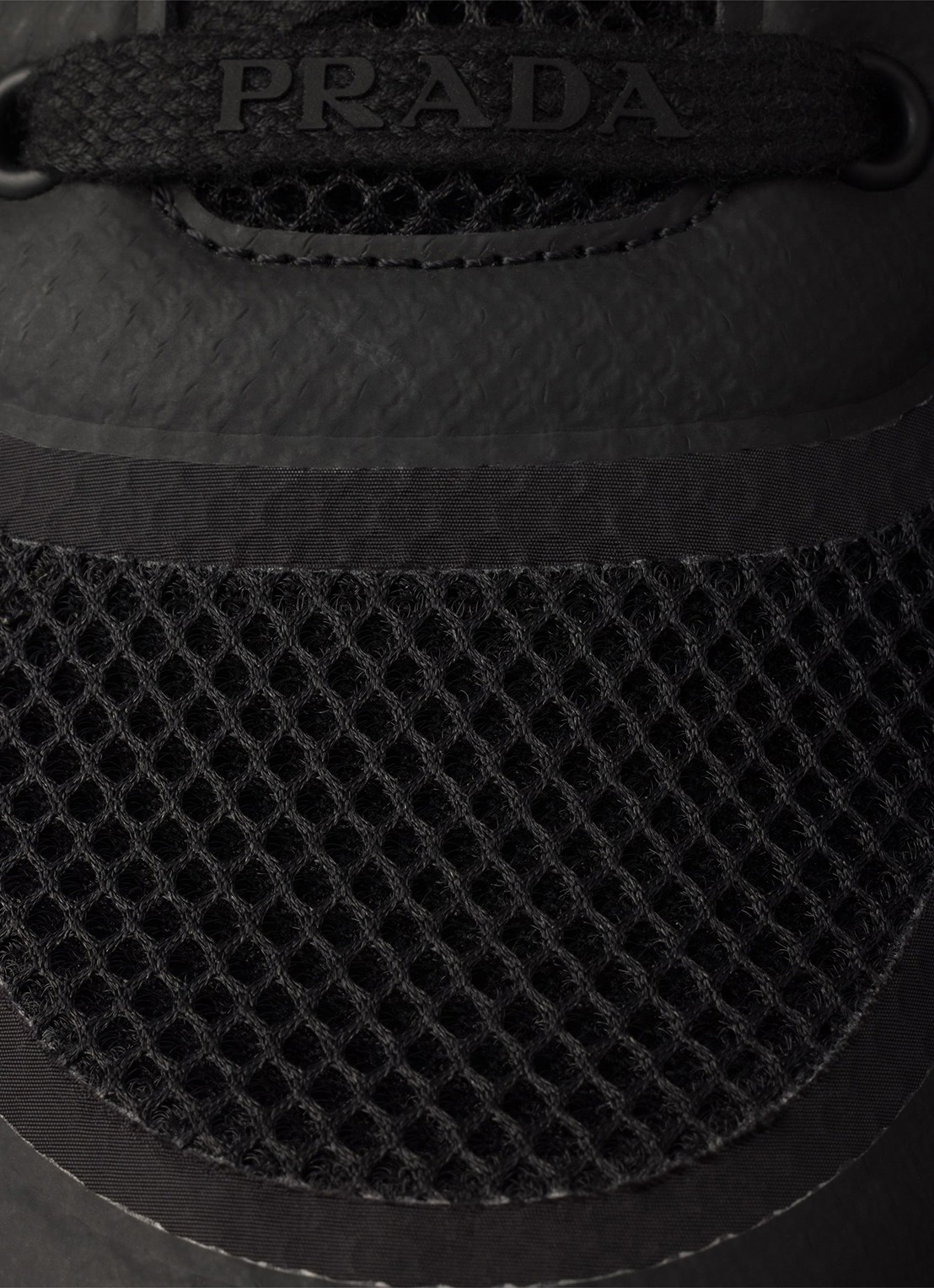 Prada Prax 2.0 sneaker met logo - detail 5 zwart