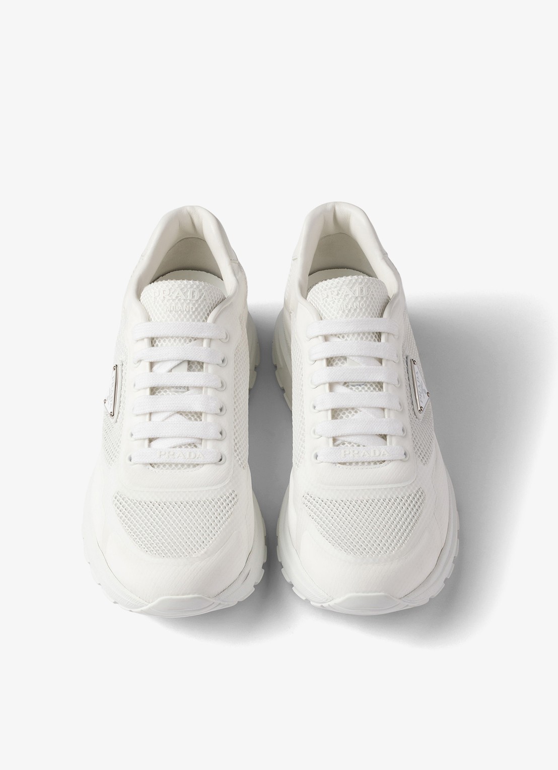 Prada Prax 2.0 sneaker met logo - detail wit