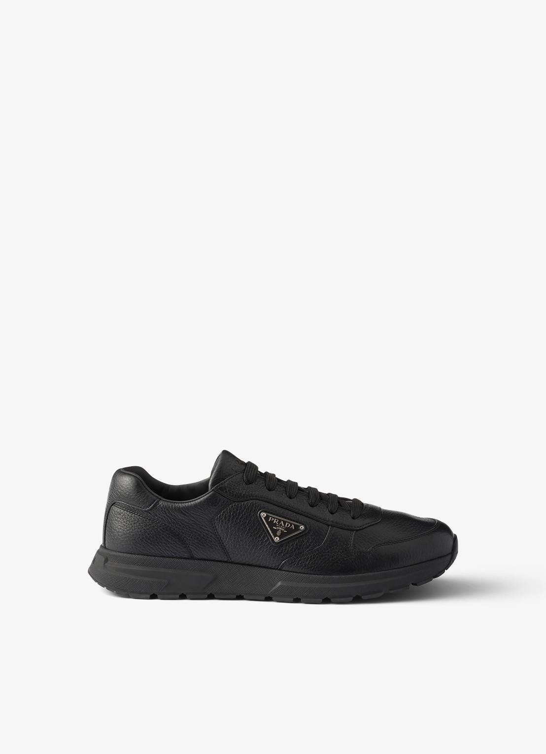 Prada Prax 2.0 sneaker van leer - voorkant 7 zwart