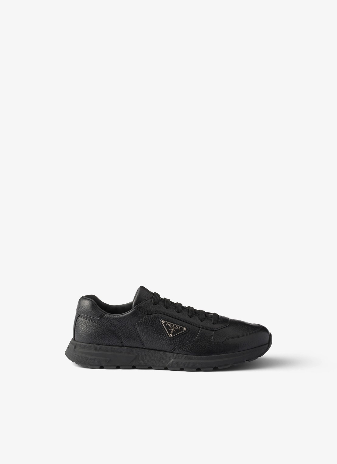 Prada Prax 2.0 sneaker van leer - voorkant 9 zwart
