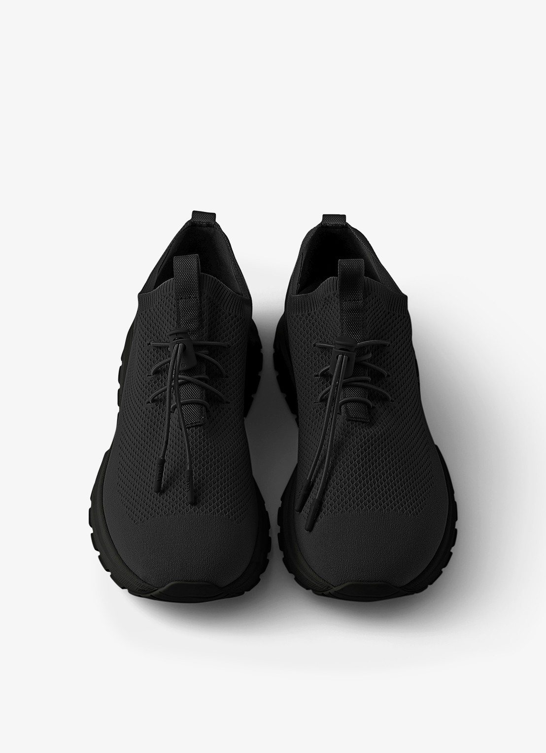 Prada Prax sneaker met gebreid bovenwerk - detail 3 zwart