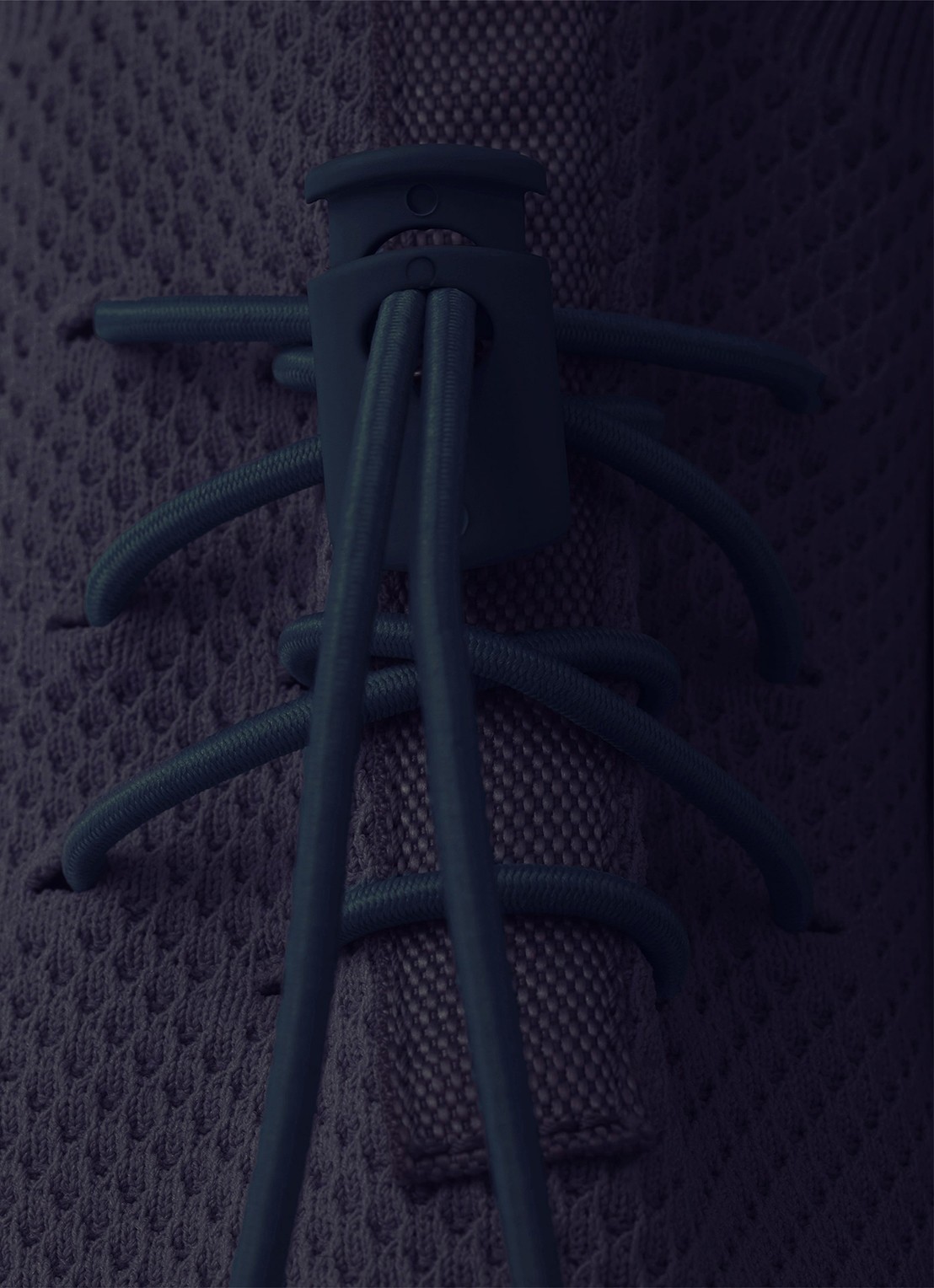 Prada Prax sneaker met gebreid bovenwerk - detail 5 donkerblauw